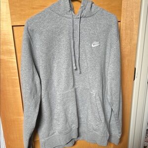 Nike Men's Light Gray Hoodie